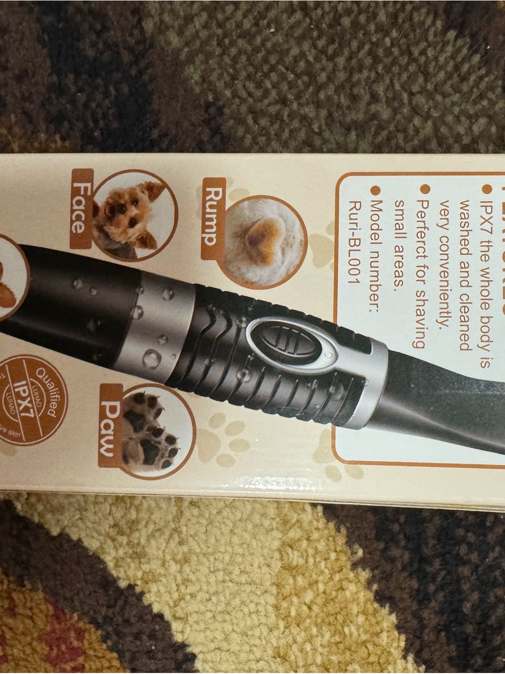 Pet Grooming Trimmer in Black and Silver - Small Pets